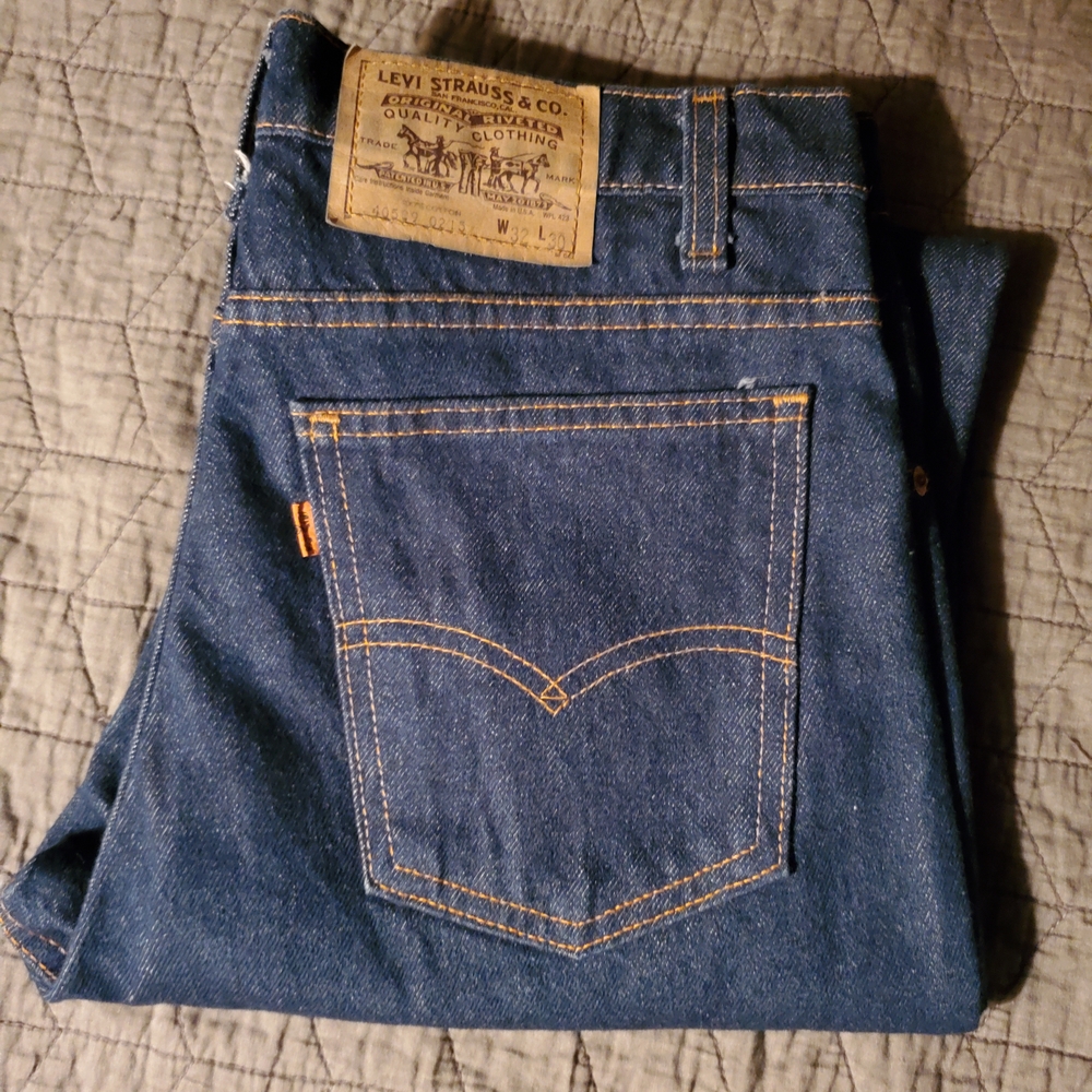 Levi's Orange Vintage Men's Denim Jeans in Classic Blue